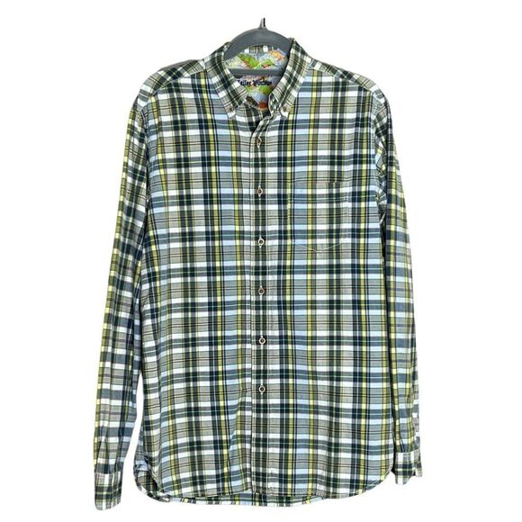 TAILOR Vintage Cotton Casual Madras Plaid Button-up Shirt Button down Collar - Picture 1 of 7